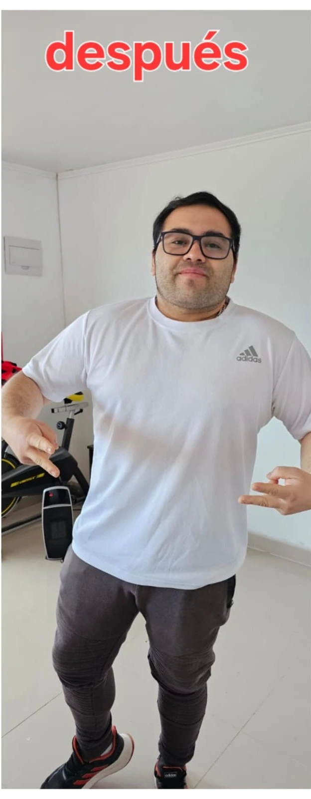 Edgardo después de perder 15 kg de grasa con coach online